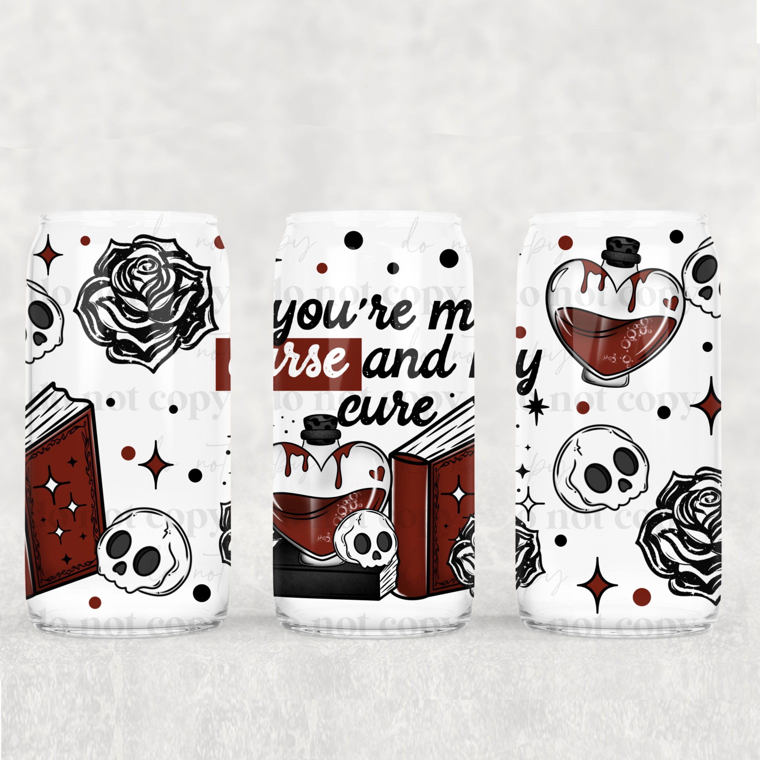 Curse And Cure UV DTF Can Wrap