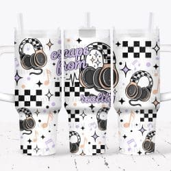 Escape From Reality UV DTF Tumbler Wrap 40oz