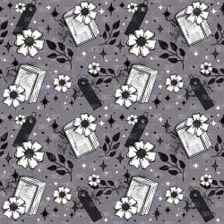Floral Books seamless (vinyl)