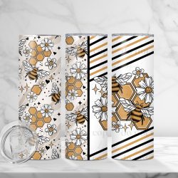 Fuzzy Bees (Sublimation Wrap) 20 oz Skinny