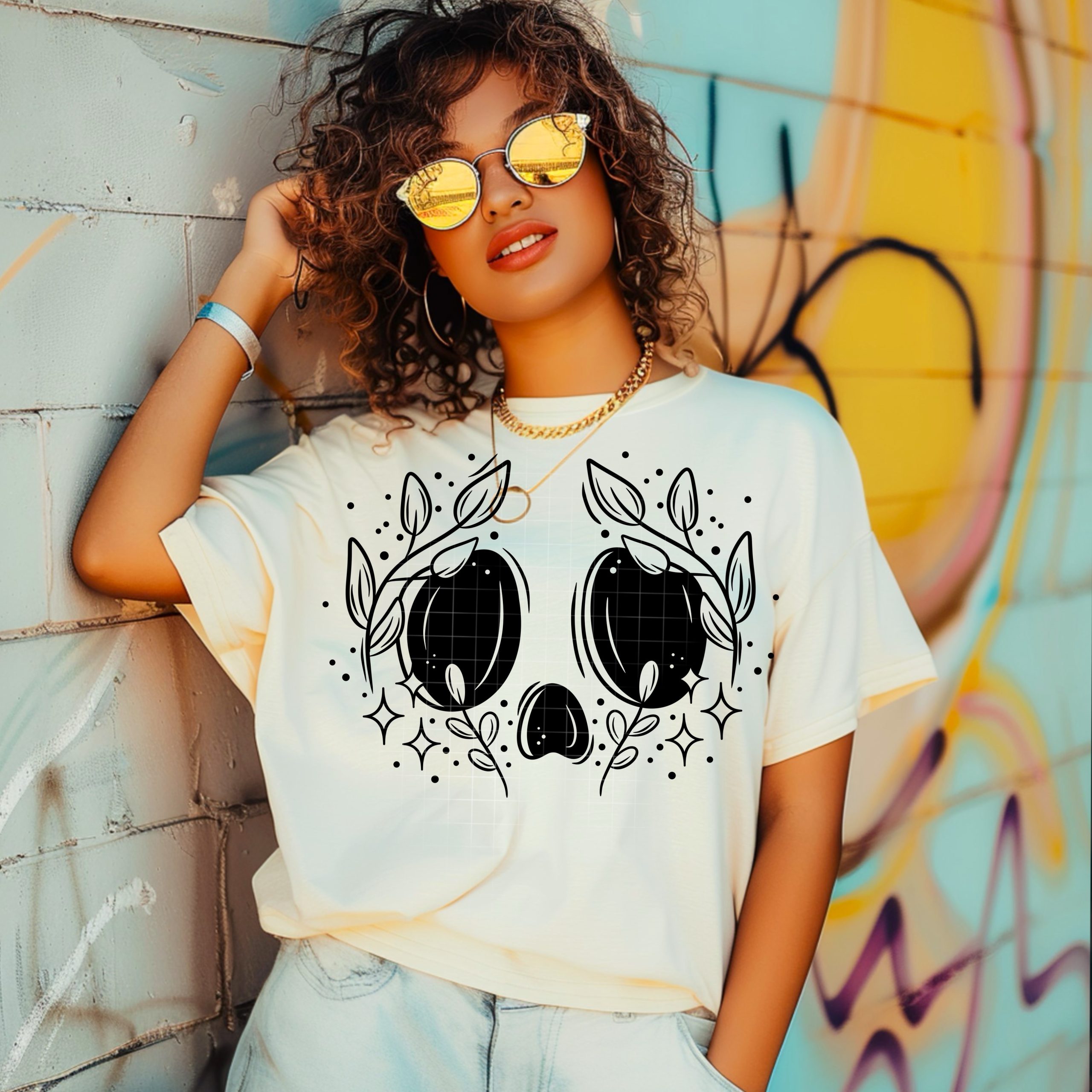 Greenery Skellie DTF Transfer