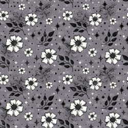 Grey Florals seamless (vinyl)