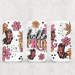 Hello Spring UV DTF Can Wrap