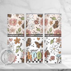 Let Your Soul Bloom (Sublimation Wrap) 20 oz Skinny