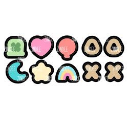 Alternative view of Lucky Marshmallow .6 inch (shaker filler) NO HOLE (10 pack)