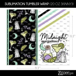 Alternative view of Midnight Margs (Sublimation Wrap) 20 oz Skinny