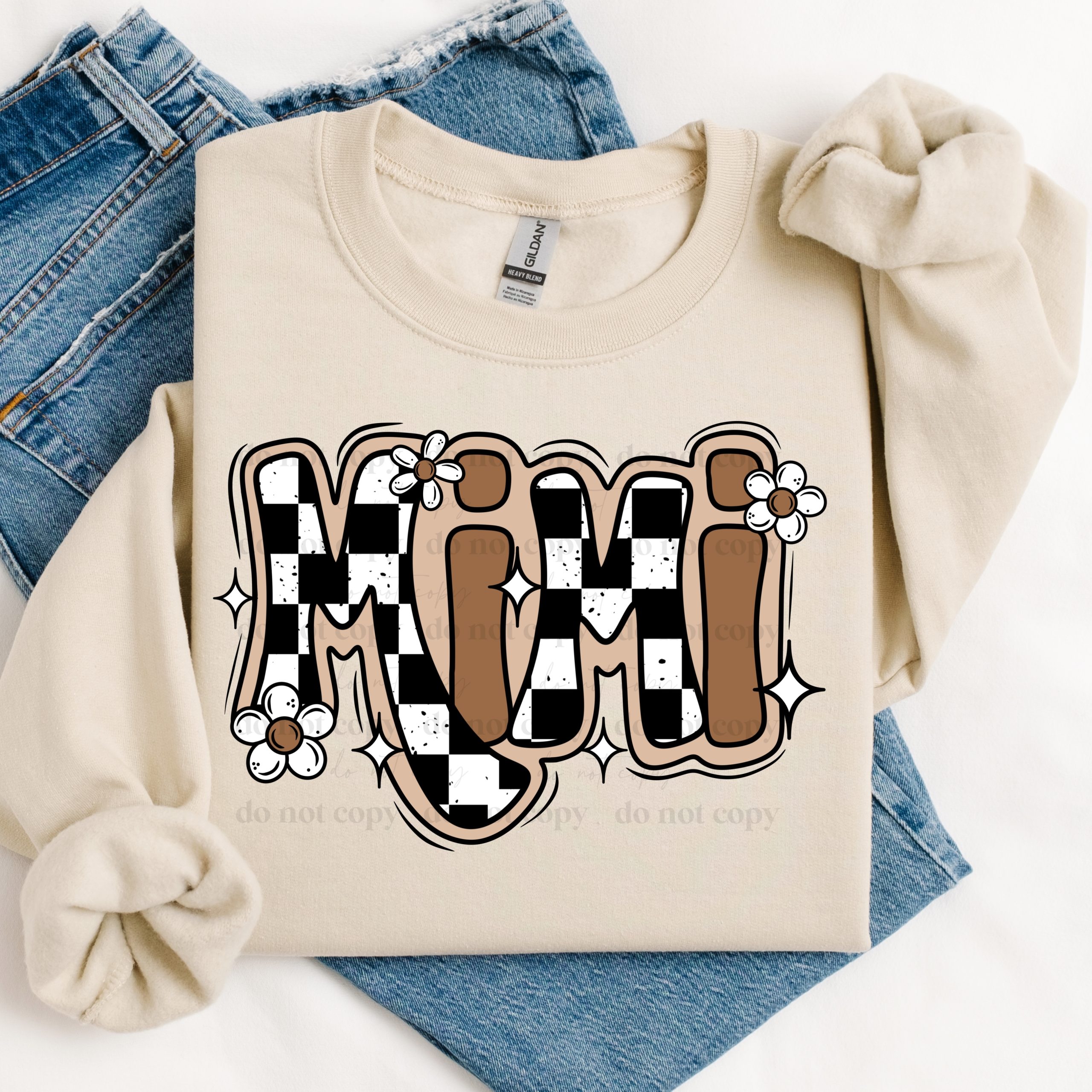 Mimi Checkered DTF Transfer