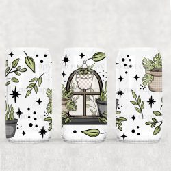 Monstera Window UV DTF Can Wrap