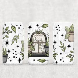 Monstera Window UV DTF Can Wrap