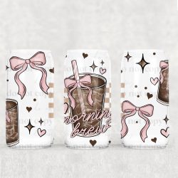Morning Brew Girly UV DTF Can Wrap