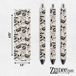 Music Collage VINYL Pen Wrap
