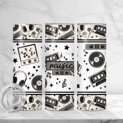 Music Player (Sublimation Wrap) 20 oz Skinny