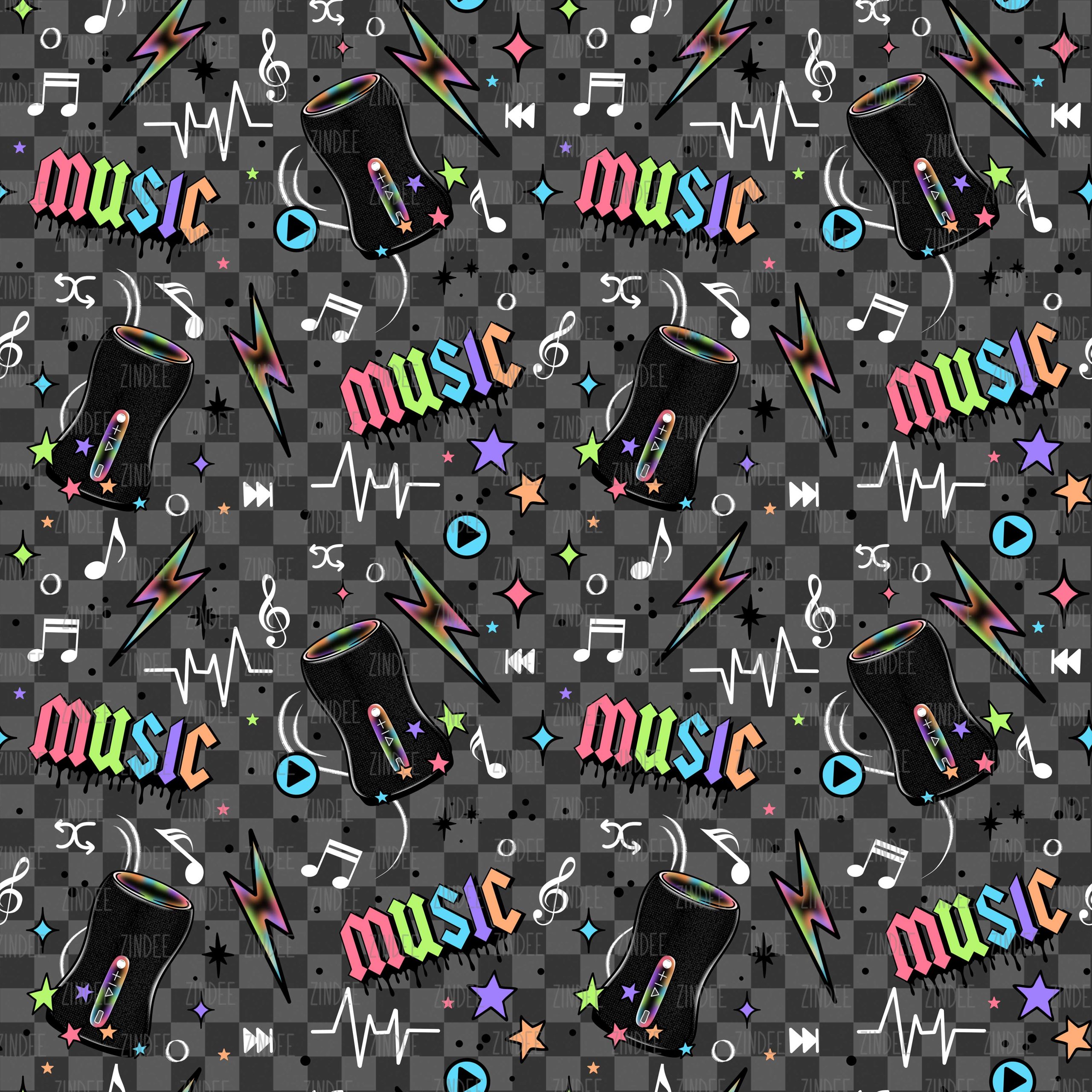 Music Players seamless (Sublimation Sheet)
