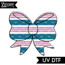 Newborn Blanket Simple Bow UV DTF Decal (matches acrylic blank)