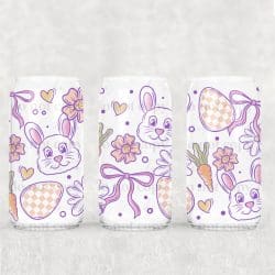 Pastel Bunny UV DTF Can Wrap