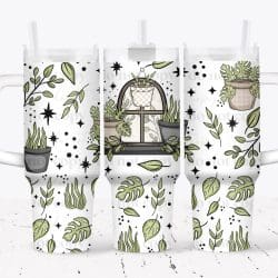 Plants Shelf UV DTF Tumbler Wrap 40oz