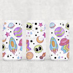 Rainbow Space UV DTF Can Wrap