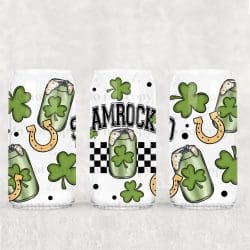 Shamrocked UV DTF Can Wrap