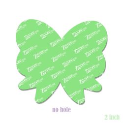 Alternative view of Simple Bow Acrylic Blank- Sticker- UV DTF (2 inch) NO HOLE