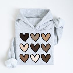 Skin Tone Hearts DTF Transfer