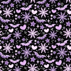 Snowflake Bats seamless (vinyl)