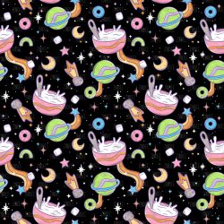 Space Cereal Black seamless (vinyl)