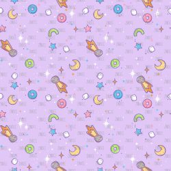 Space Doodle Purple seamless (vinyl)