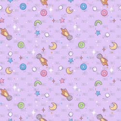 Space Doodle Purple seamless (Sublimation Sheet)