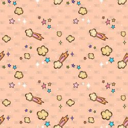 Space Popcorn Orange seamless (vinyl)