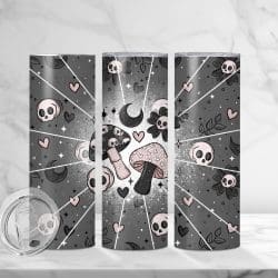 Spooky Love Shrooms (Sublimation Wrap) 20 oz Skinny