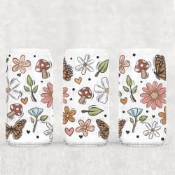 Spring Collage UV DTF Can Wrap