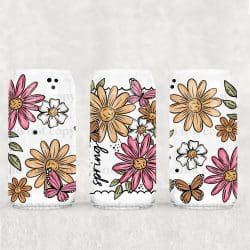 Spring Stamp UV DTF Can Wrap
