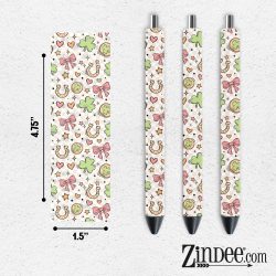 St. Patty Bow VINYL Pen Wrap