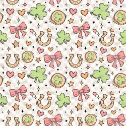 St. Patty Bow seamless (vinyl)