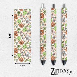 St. Patty Floral VINYL Pen Wrap