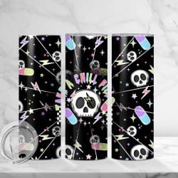Take A Chill Pill (Sublimation Wrap) 20 oz Skinny