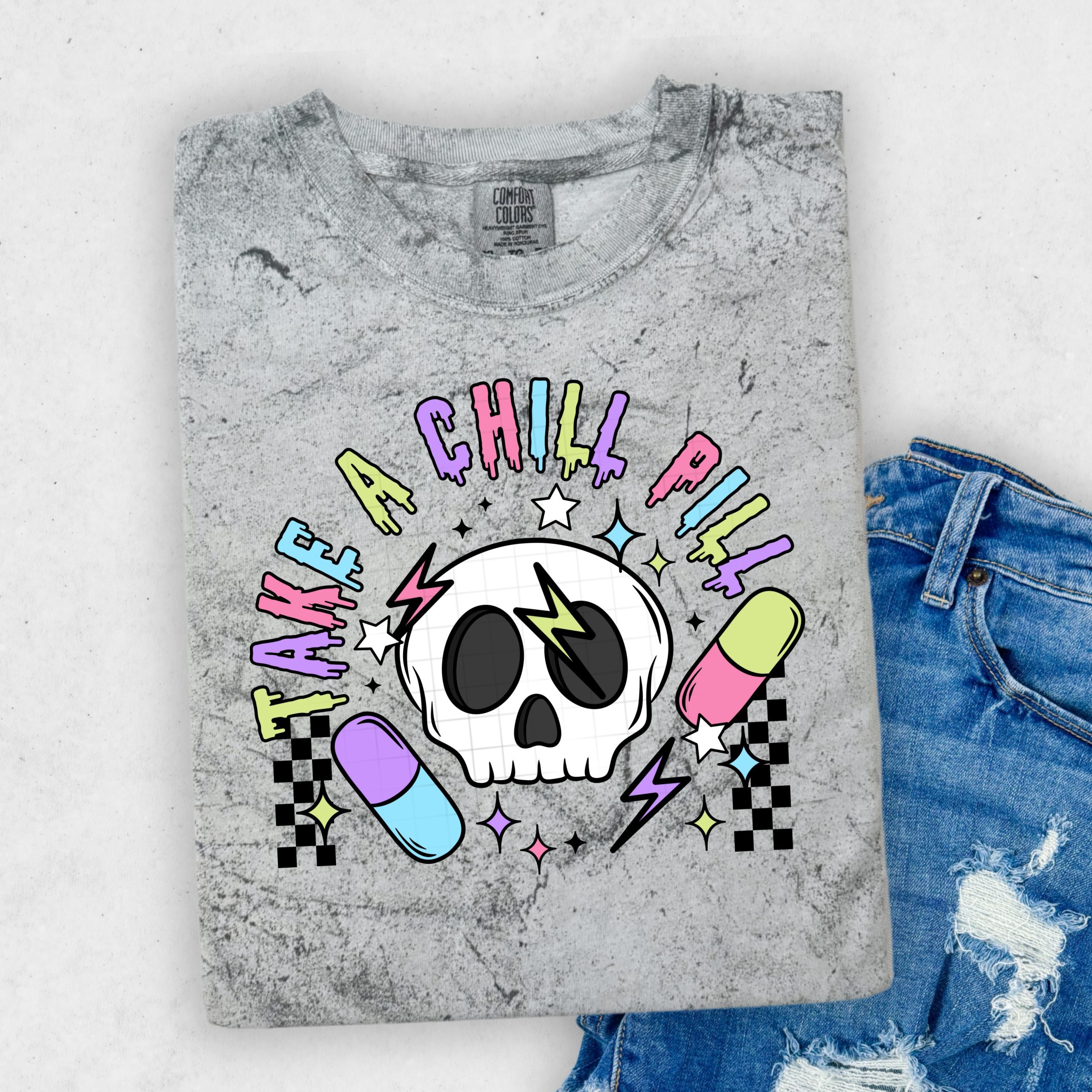 Take A Chill Pill DTF Transfer