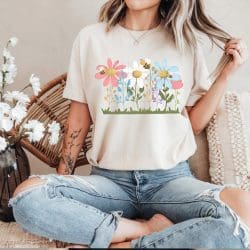 Wildflower Border DTF Transfer