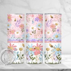 Wildflowers And Bees (Sublimation Wrap) 20 oz Skinny