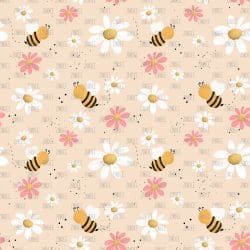 Wildflowers And Bees seamless (vinyl)