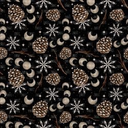 Winter Pinecones seamless (vinyl)