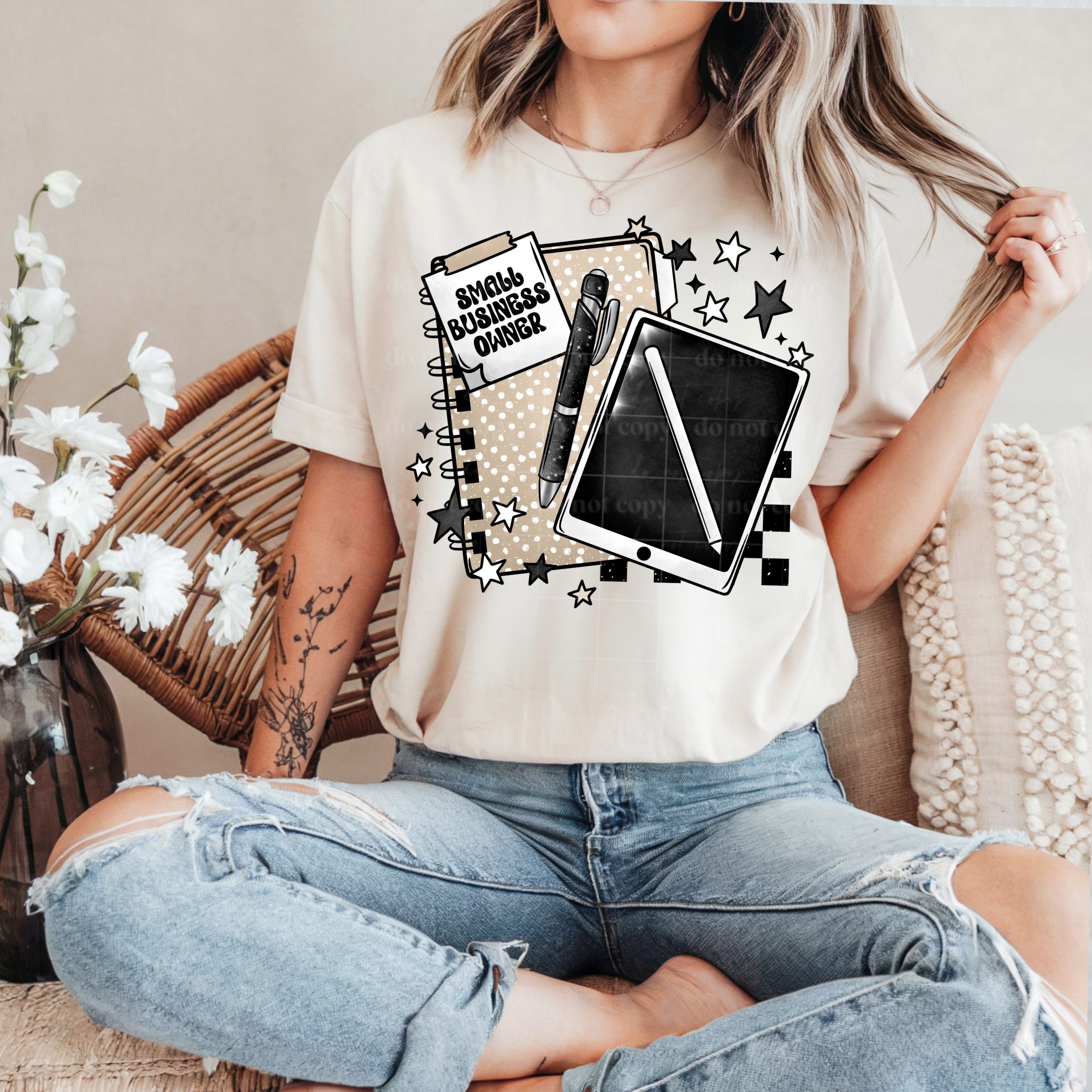 Small Business Owner Planner DTF Transfer