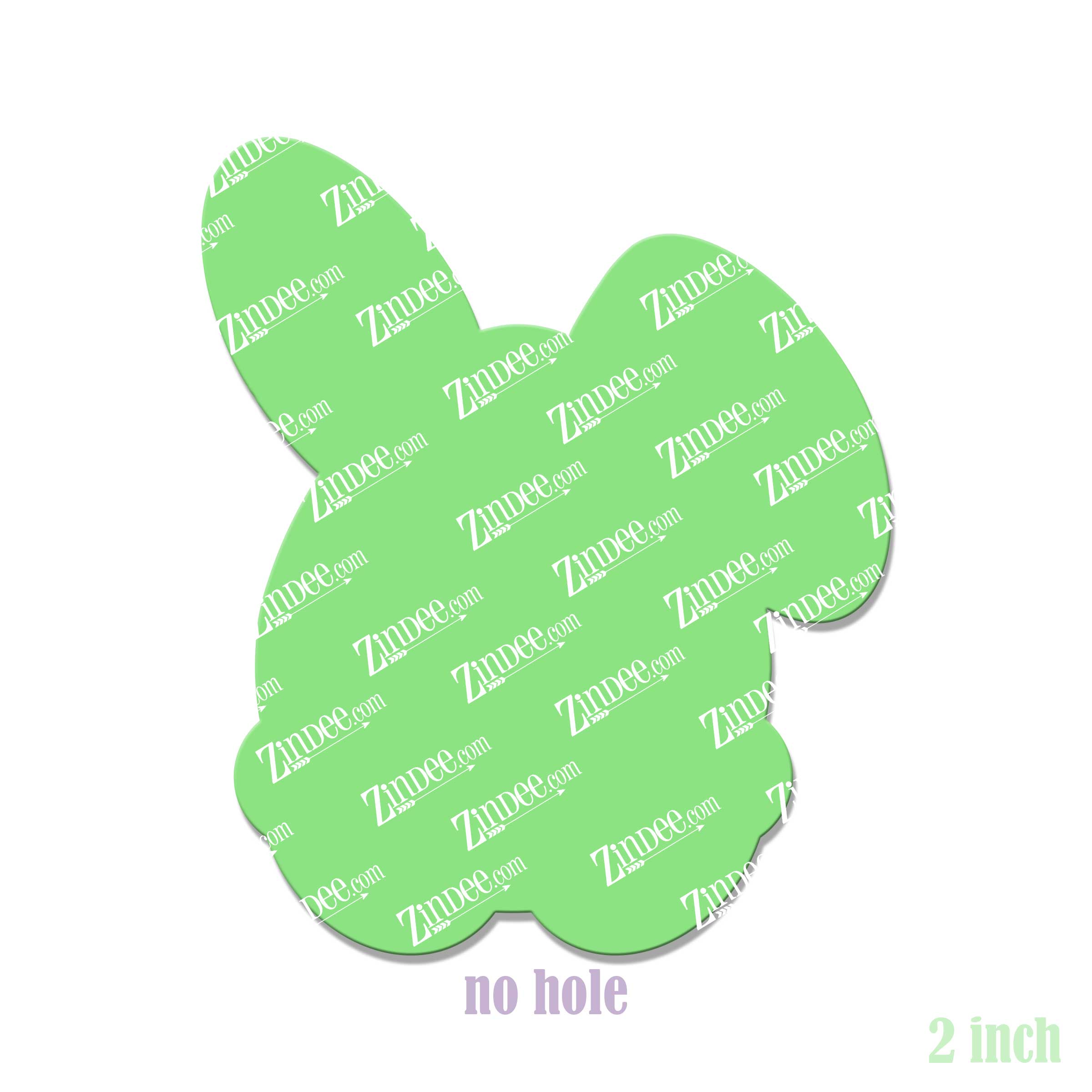 Bunny Egg Acrylic Blank- Sticker- UV DTF (2 inch) NO HOLE - Image 2