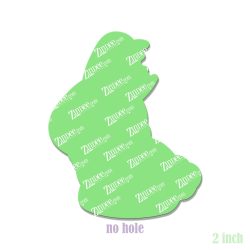 Alternative view of Chocolate Bunny Acrylic Blank- Sticker- UV DTF (2 inch) NO HOLE
