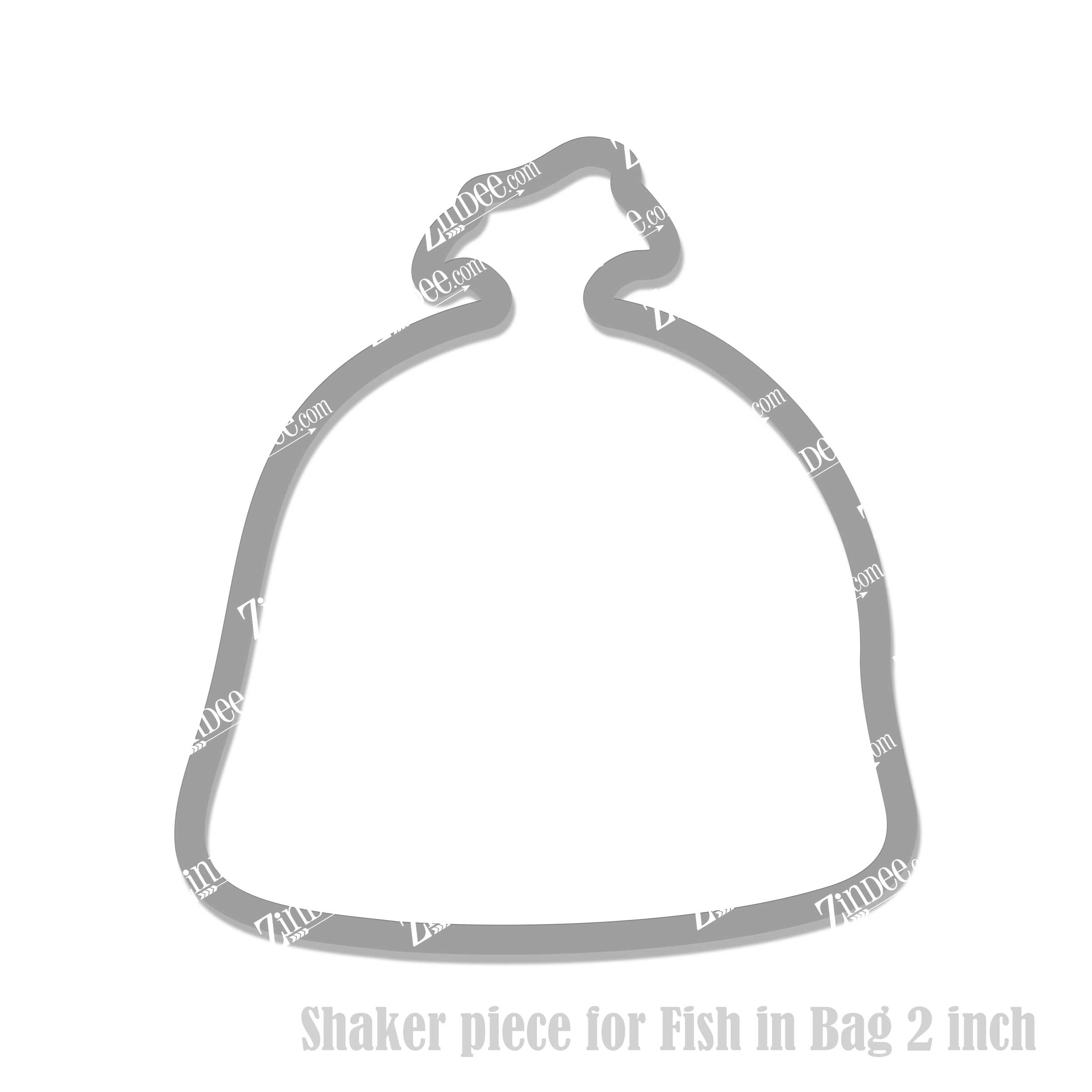 Fish In Bag Shaker Piece (2 inch)