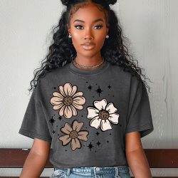 Florals And Stars DTF Transfer