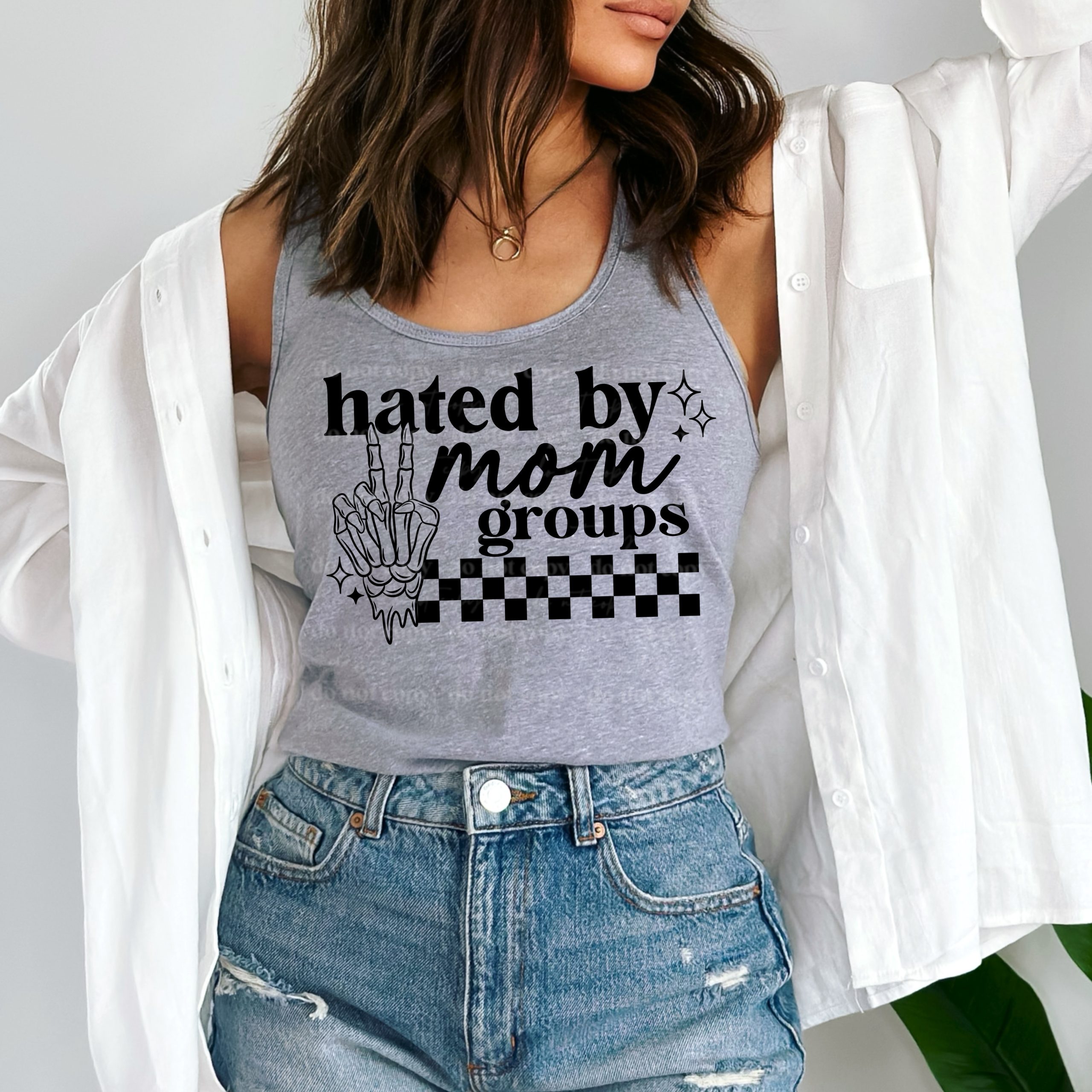 Hated By Mom Groups DTF Transfer