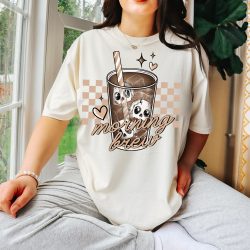 Morning Brew Skull DTF Transfer