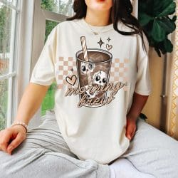 Morning Brew Skull DTF Transfer