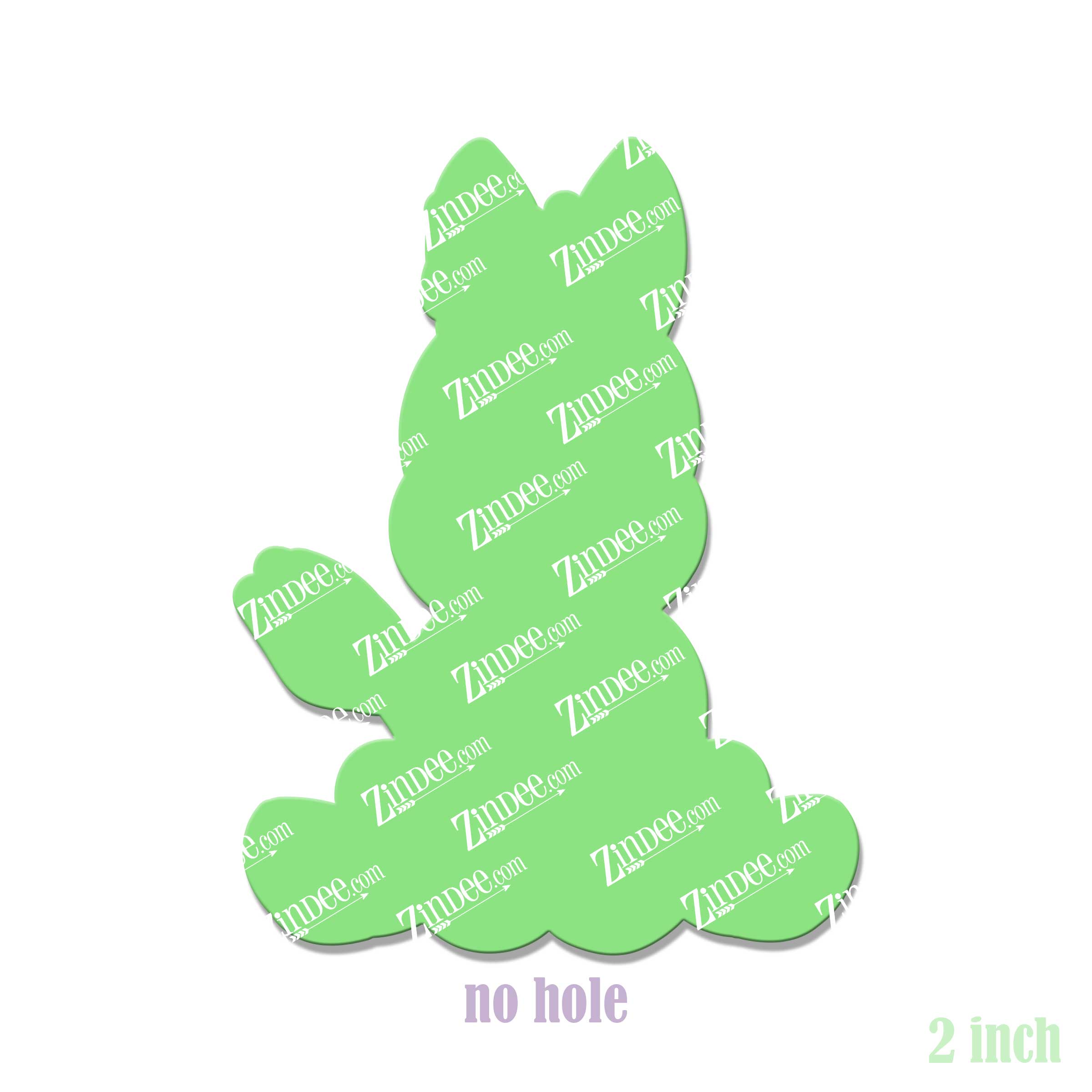 Sitting Unicorn Acrylic Blank- Sticker- UV DTF (2 inch) NO HOLE - Image 2